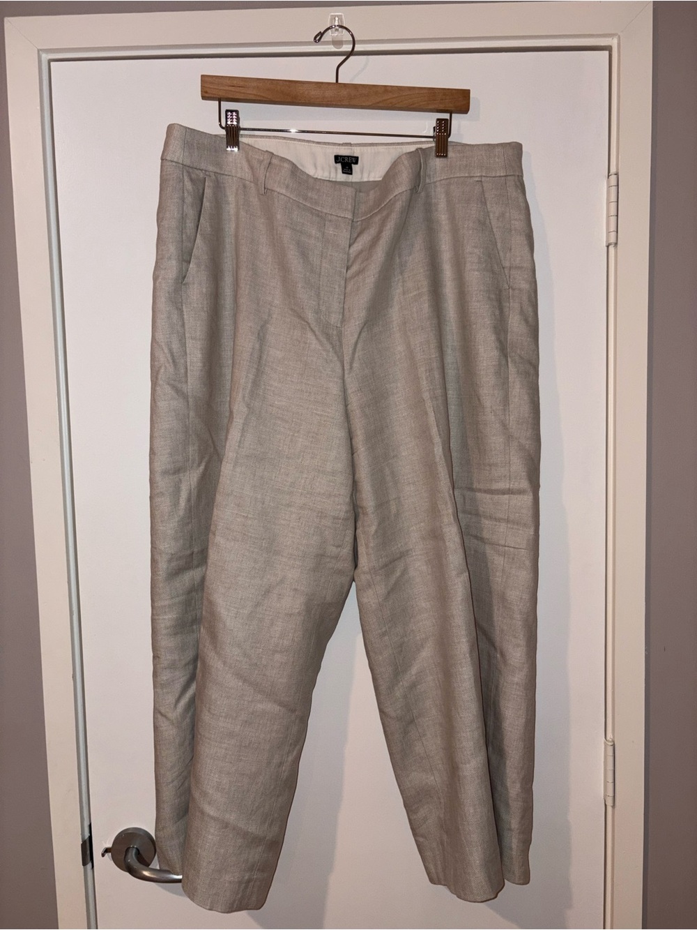 J. Crew Dress Pants in Bone Grey